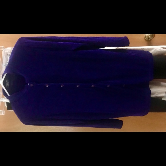 New Vikki Vi Purple Top or Jacket Button Down 1XP made in USA - Picture 7 of 12